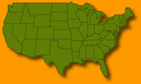 A map of the continental United States of America